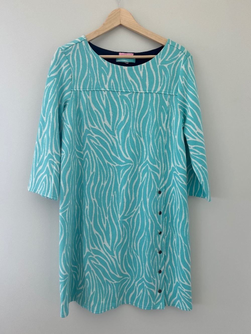 NWOT Lilly Pulitzer Jonah Dress in Shorely Blue Purring Sz L